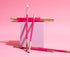 Cake & Candle Gold Double Dipped Cake Candles - Hot Pink Candles The Cooks Kitchen 