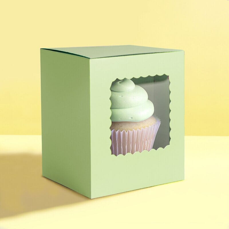 Papyrus & Co Pack Of 6 Single Cupcake Boxes Boards & Boxes & Packaging The Cooks Kitchen 