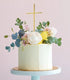 Cake & Candle Fine Cross Cake Topper - Gold