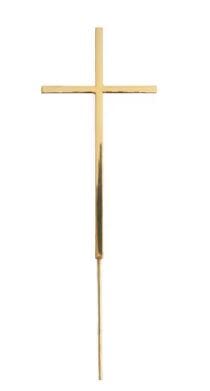 Cake & Candle Fine Cross Cake Topper - Gold Cake Toppers The Cooks Kitchen 