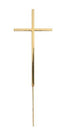 Cake & Candle Fine Cross Cake Topper - Gold