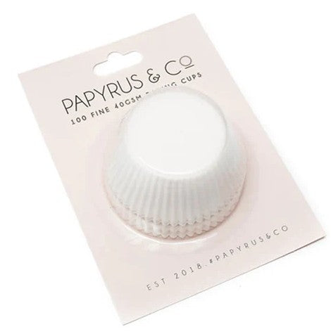 Papyrus & Co Mini White Greaseproof Paper Baking Cups 35mm