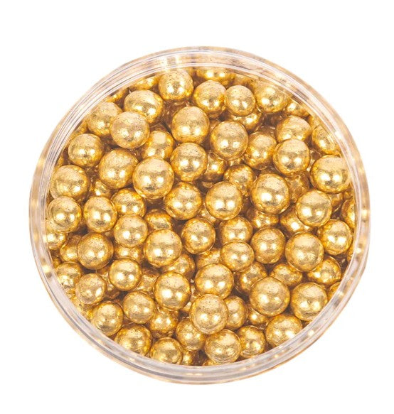 Sprinks Crunchy Shiny Gold 4mm Sprinkles