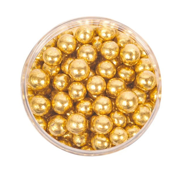 Sprinks Crunchy Shiny Gold 6mm Sprinkles