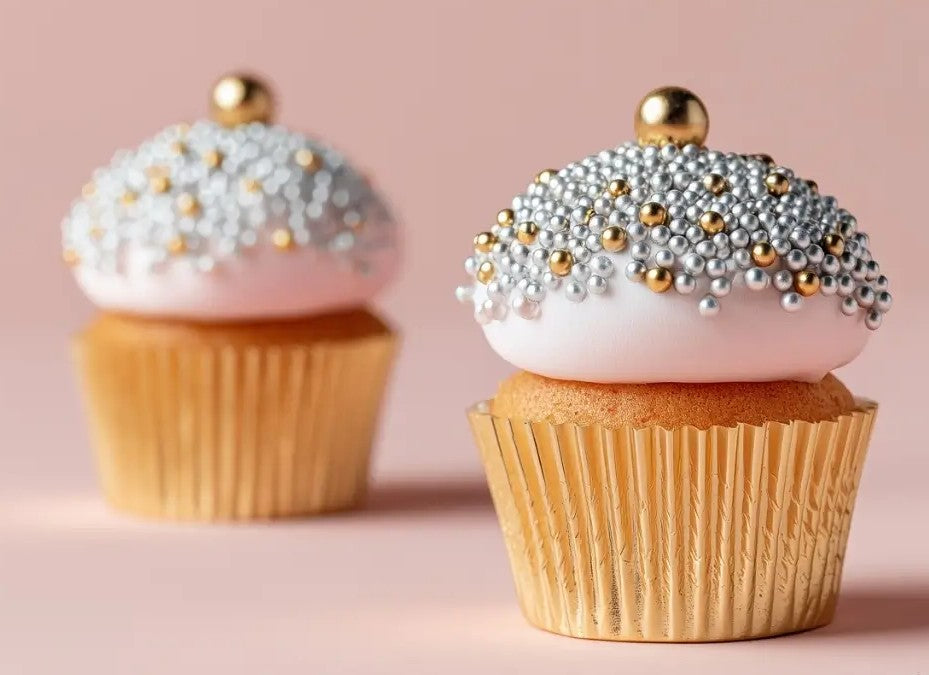 Sprinks Crunchy Shiny Gold 8mm Sprinkles