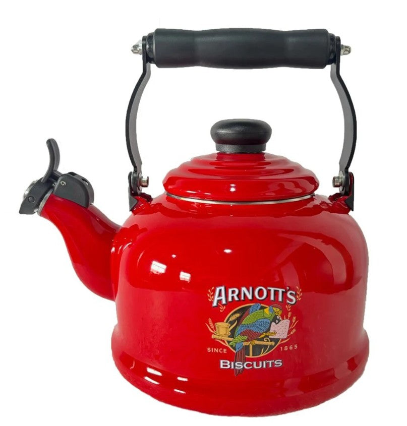 Arnott’s Enamel Whistling Kettle 2.1l - Red