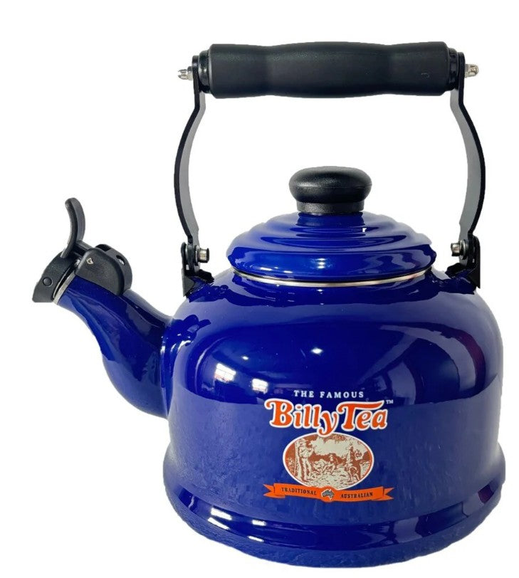 Billy Tea Enamel Whistling Kettle 2.1l - Blue
