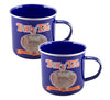 Billy Tea Enamel Mug Set Of 2 450ml - Blue