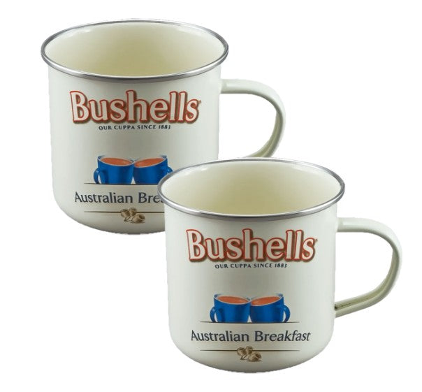 Australian Heritage Icons Bushells Tea Enamel Mug Set 2pce