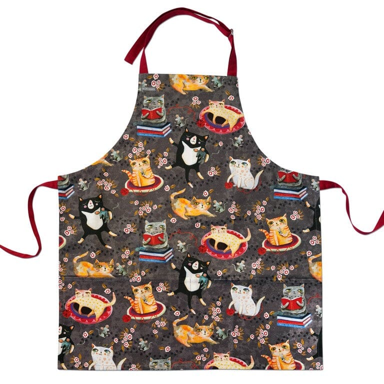 Rikaro - Crazy Cats Kids Apron Aprons The Cooks Kitchen 