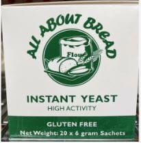 All About Bread - Instant Yeast 20x6g Sachets Bread Mixes The Cooks Kitchen 