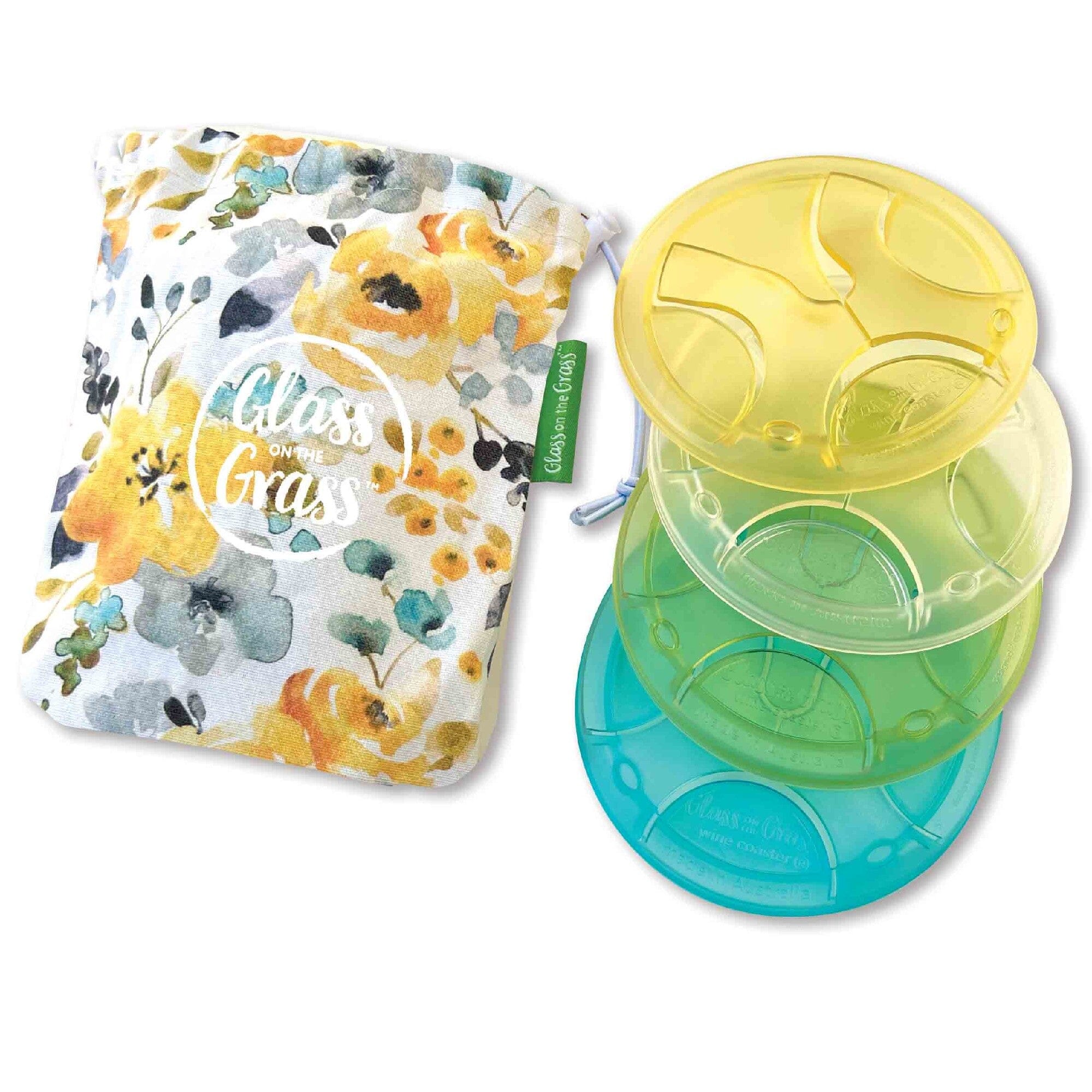 Glass On The Grass Resin Coasters S/4 Sunny Placemats & Coasters The Cooks Kitchen 
