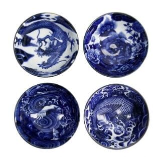 Tokyo Design Studio Japonism Bowl Set 4pc 14cm - Blue Bowls The Cooks Kitchen 