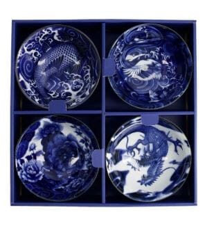 Tokyo Design Studio Japonism Bowl Set 4pc 14cm - Blue Bowls The Cooks Kitchen 