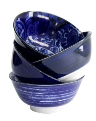 Tokyo Design Studio Japonism Bowl Set 4pc 14cm - Blue Bowls The Cooks Kitchen 