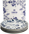 Tokyo Design Studio Flora Japonica Mixed Plate Giftset 4 Piece 25cm In Multi