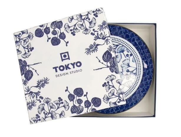 Tokyo Design Studio Flora Japonica Mixed Plate Giftset 4 Piece 25cm In Multi Loose Dinnerware The Cooks Kitchen 