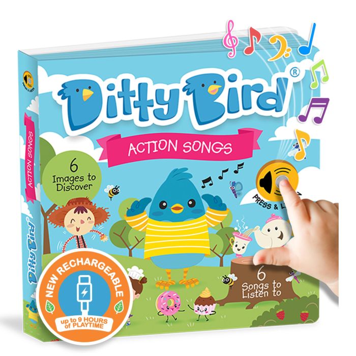 Ditty Bird Action Songs Multi-coloured 16x2x16cm
