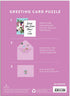 Say It With Flowers Hi Greeting Card Puzzle