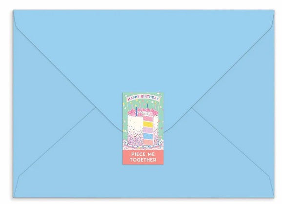 Confetti Birthday Cake Greeting Card Puzzle