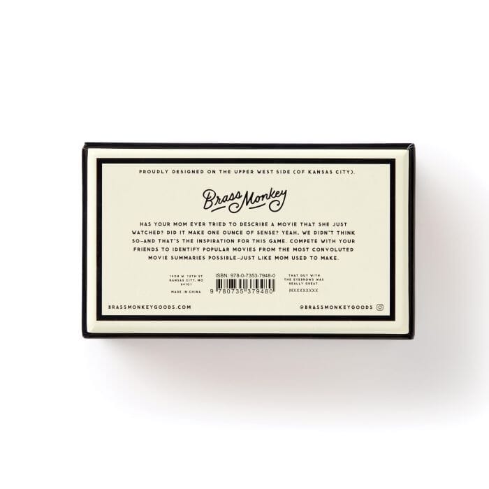 Brass Monkey Poorly Explained Movies Game Novelty Gifts The Cooks Kitchen 