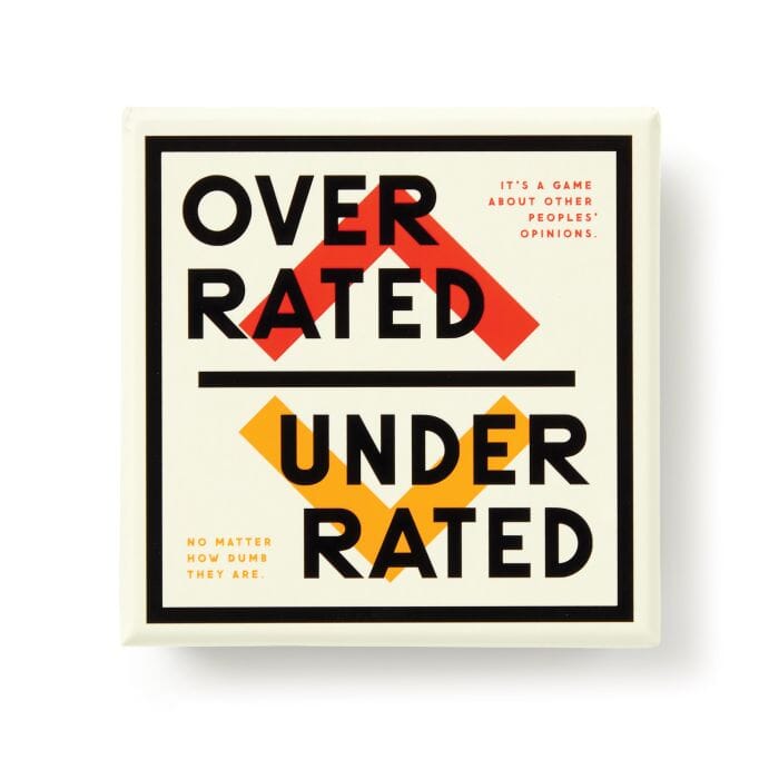 Brass Monkey Overrated/underrated Social Game Novelty Gifts The Cooks Kitchen 
