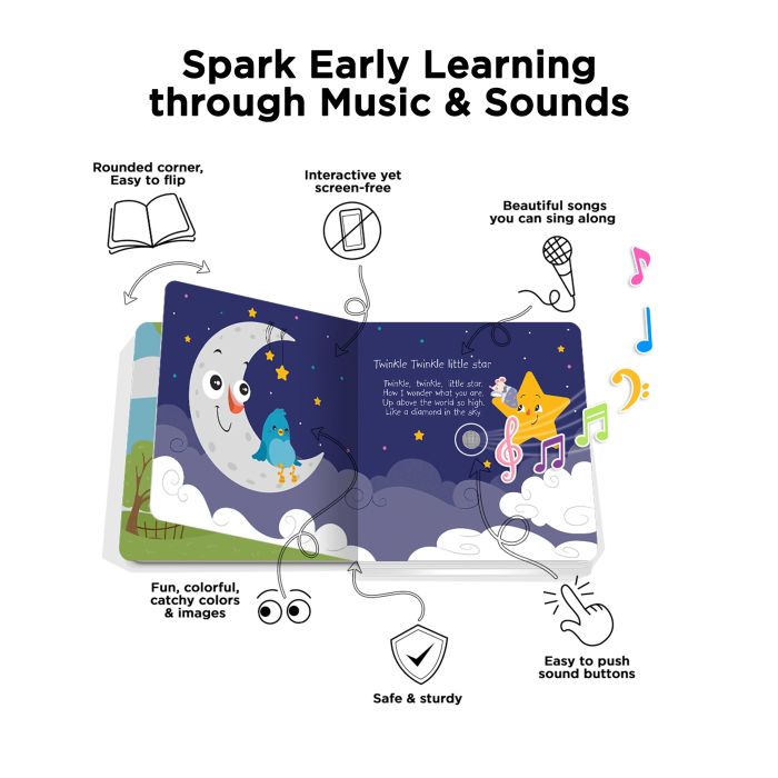 Ditty Bird Learning Songs Multi-coloured 16x2x16cm