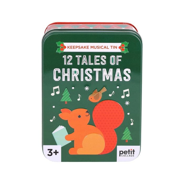 Petit Collage 12 Tales Of Christmas Keepsake Musical Tin 8x18x12cm Novelty Gifts The Cooks Kitchen 
