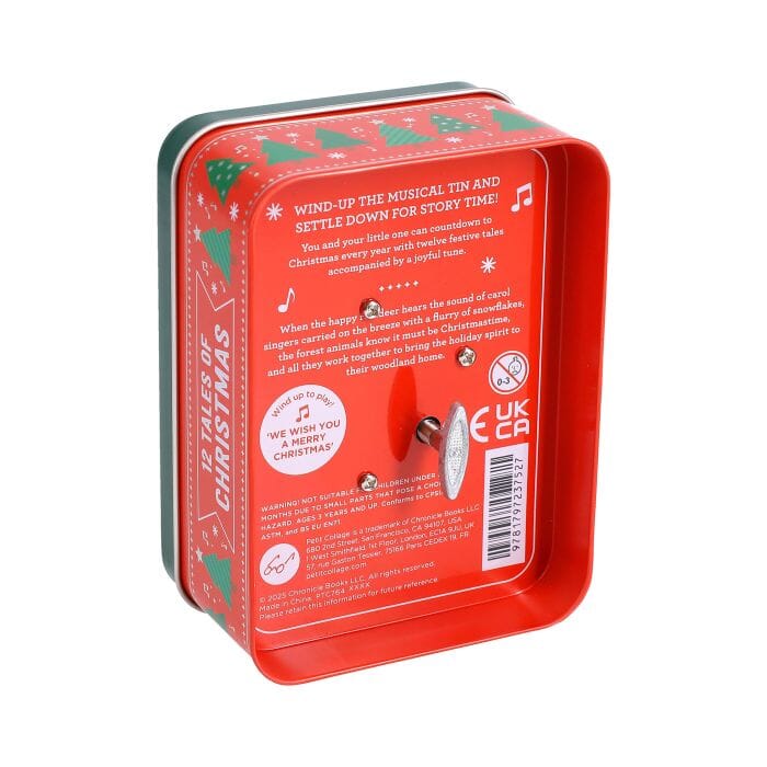 Petit Collage 12 Tales Of Christmas Keepsake Musical Tin 8x18x12cm Novelty Gifts The Cooks Kitchen 