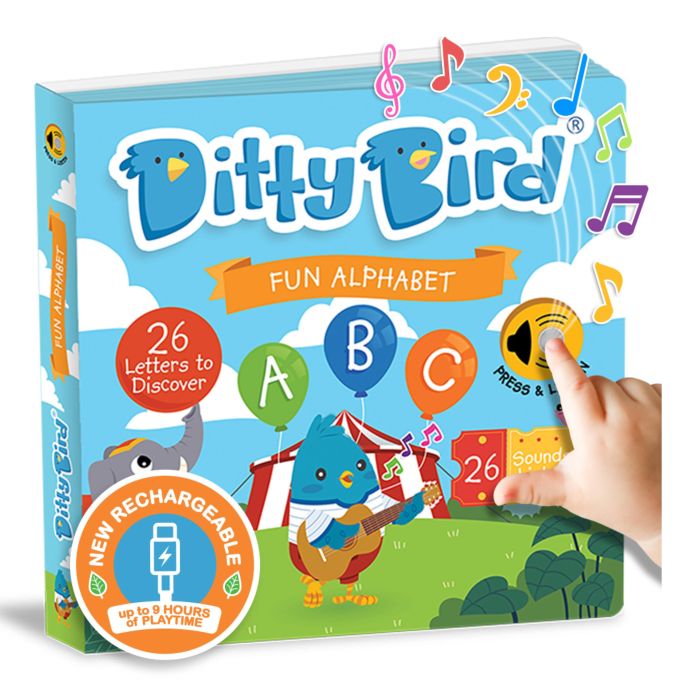 Ditty Bird Fun Alphabet Multi-coloured 16x2x16cm
