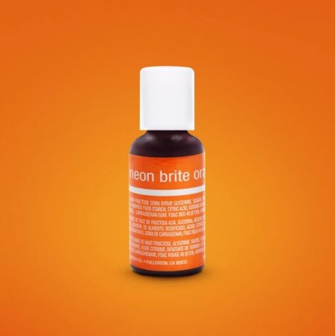 Chefmaster Neon Brite Orange Liqua-gel Food Coloring 20ml