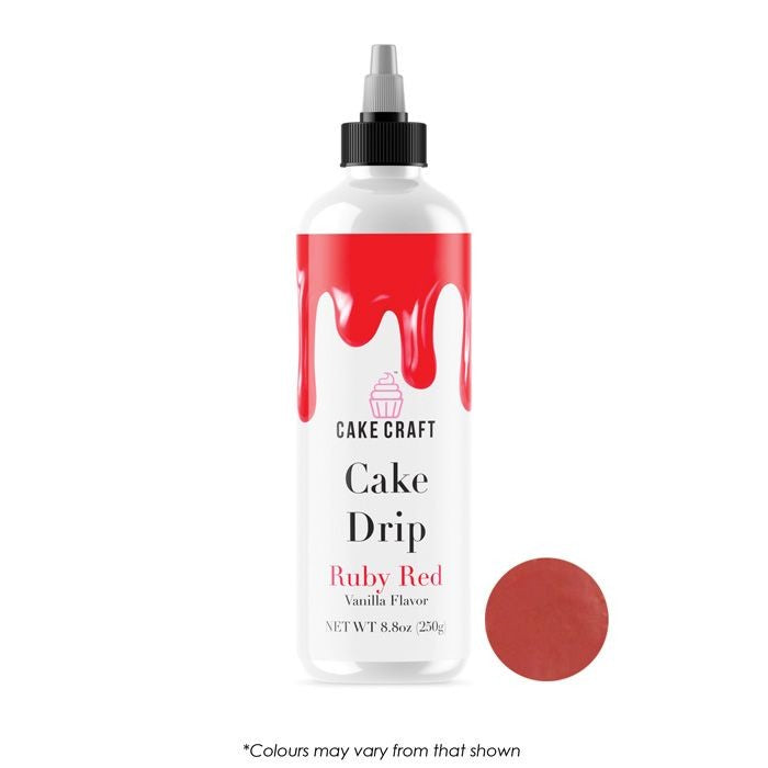 Cake Craft Cake Drip - Ruby Red 250g