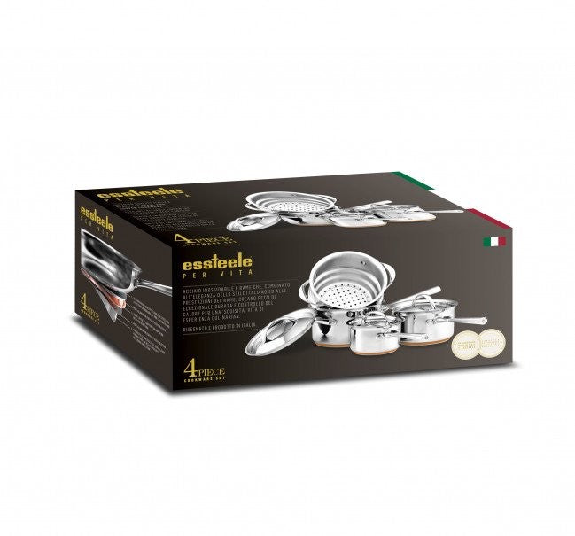 Essteele Per Vita - 4 Piece Set 14/18/20cm Saucepans + Steamer
