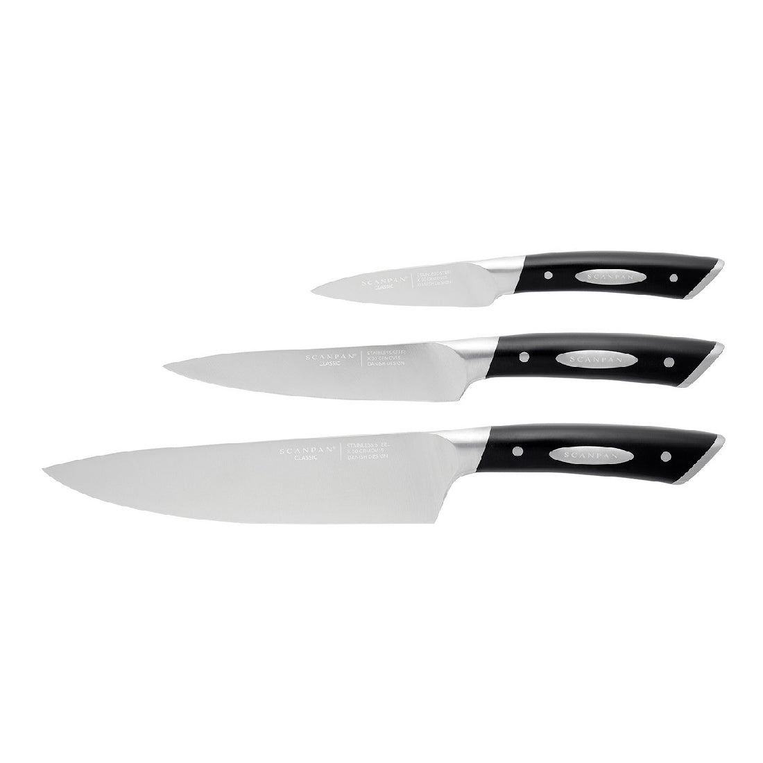 Scanpan Classic 3pc Knife Set - Paring, Utility & Cooks