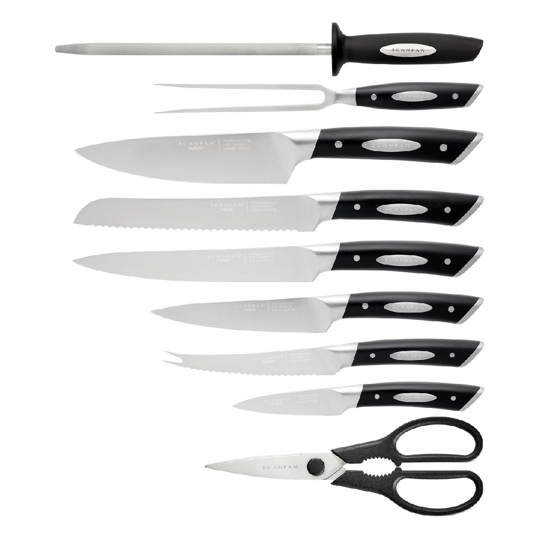 Scanpan Classic 10 Piece Knife Block Set