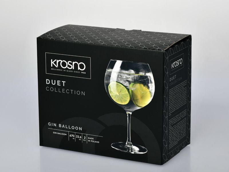 Krosno Duet Gin Balloon 670ml Set Of 2
