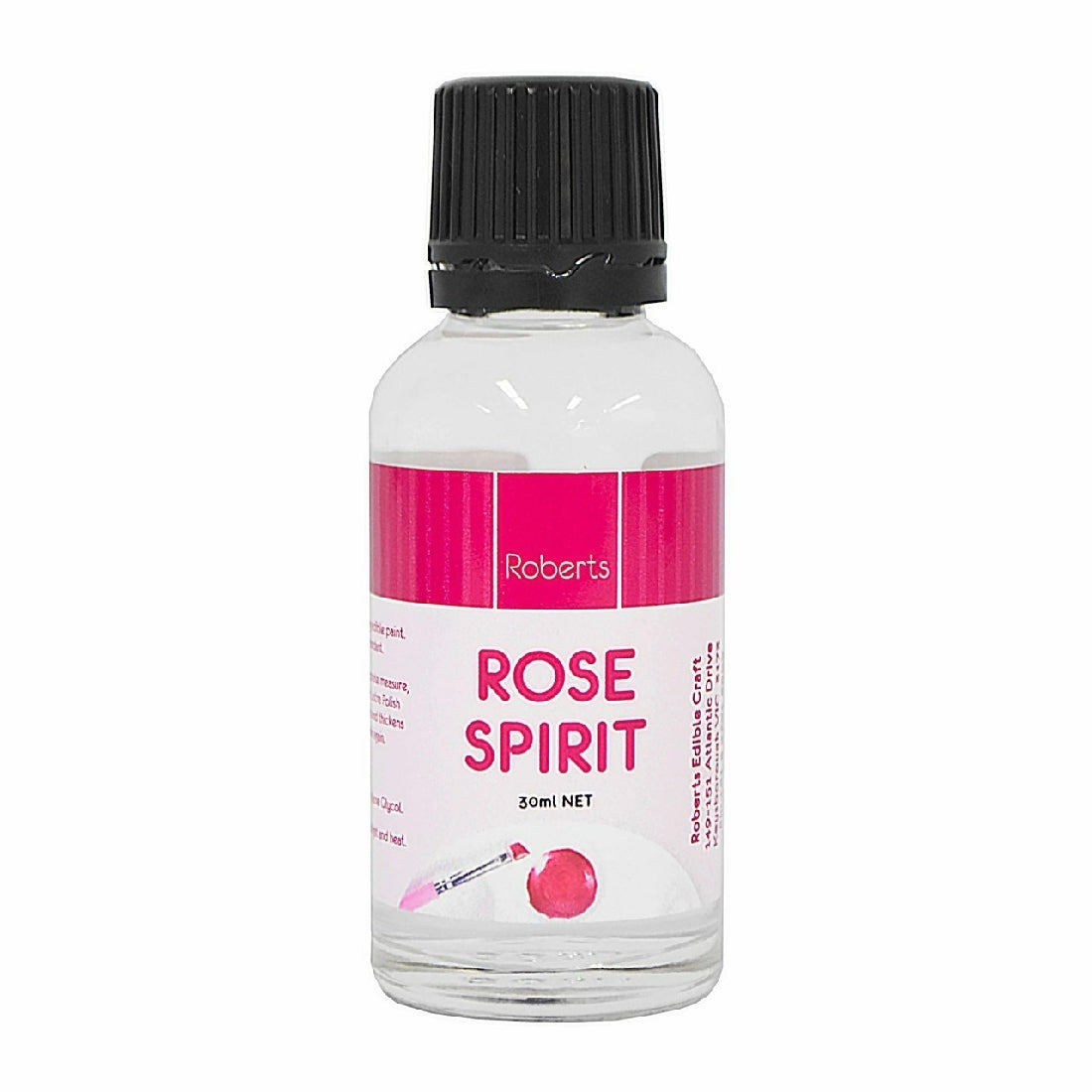 Roberts Edible Crafts - Decorators Rose Spirit 30ml