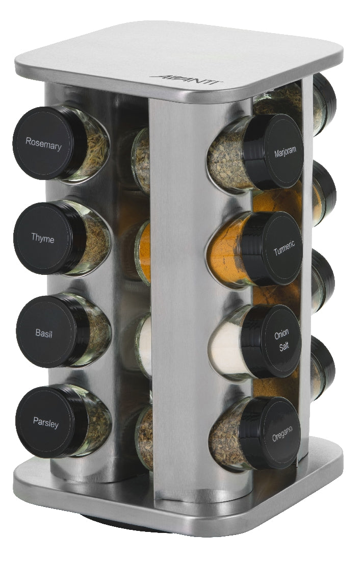 Avanti Revolving Herb Spice Rack 16 Jars