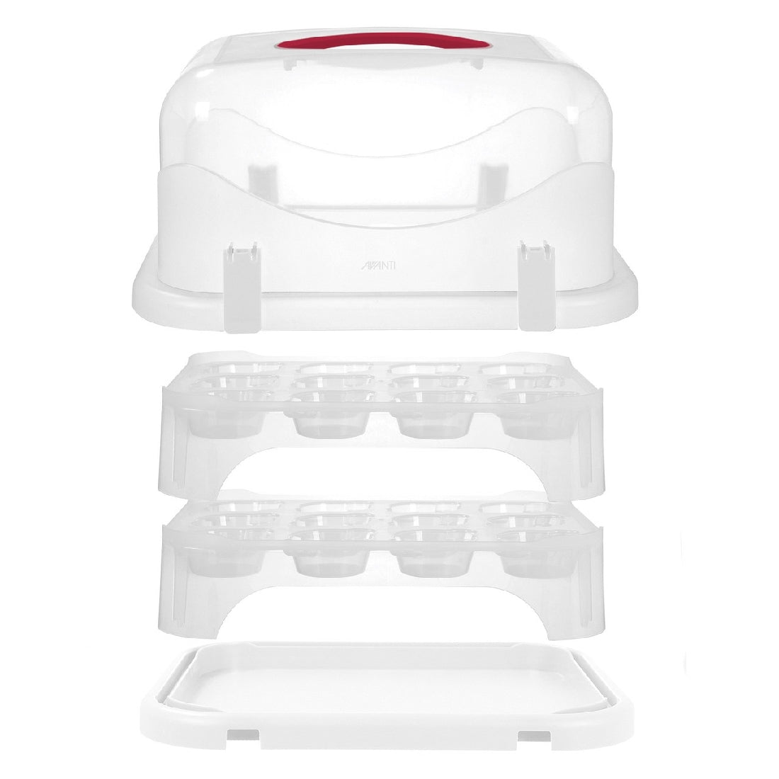 Avanti Universal 24 Universal Cupcake & Rectangular Cake Carrier