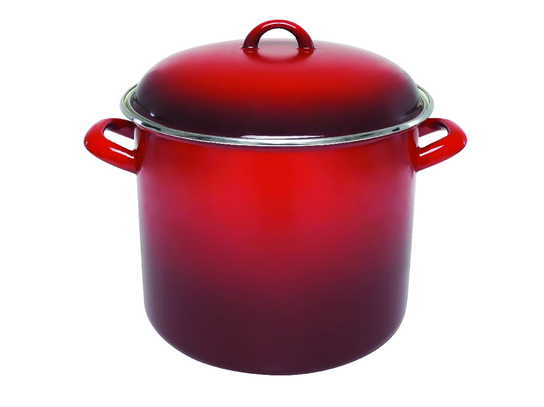 Chasseur Enamel On Steel Stock Pot 28 X 24cm - 14l