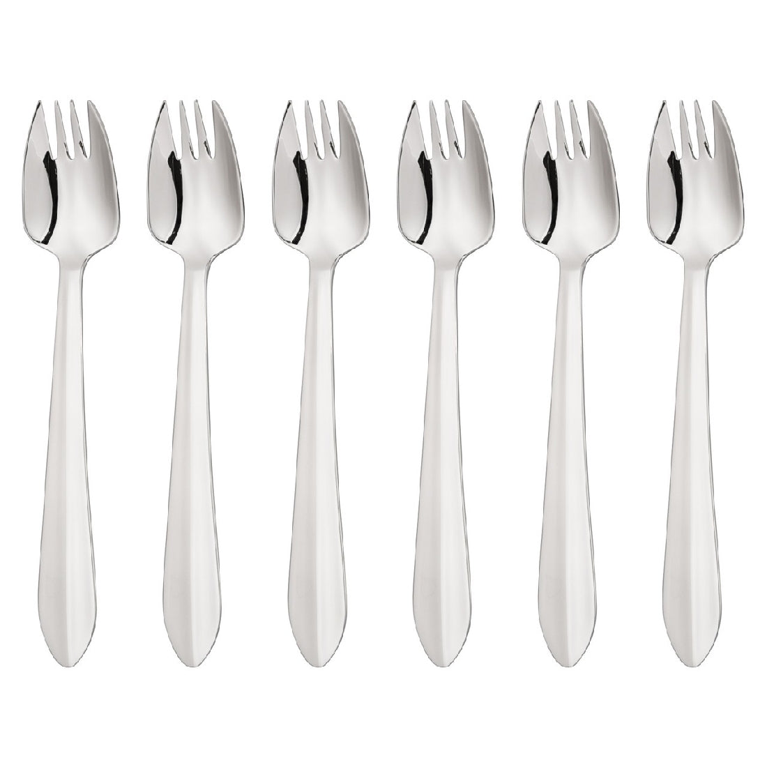 Wilkie Brothers 6 Piece Buffet Fork Set - Mirror Finish