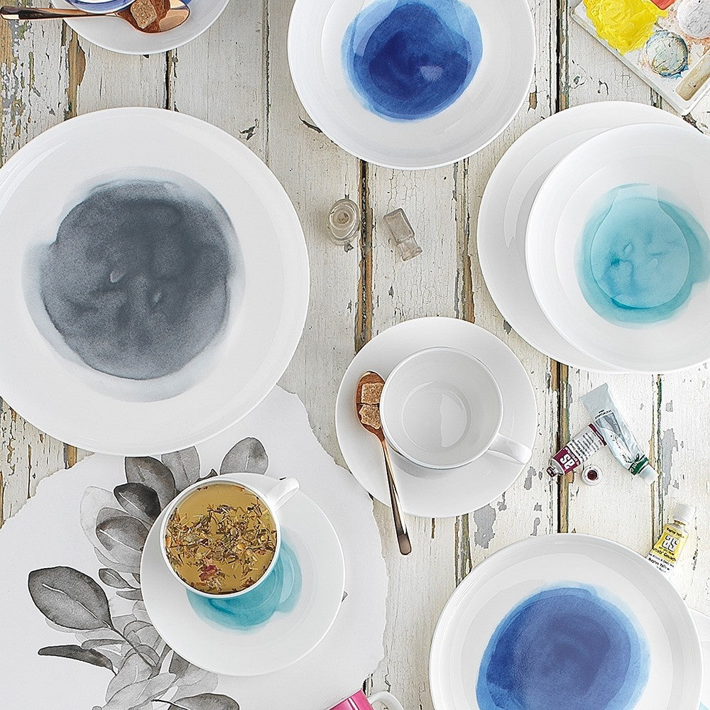 Ecology Watercolour 12 Piece Dinner Set Ocean