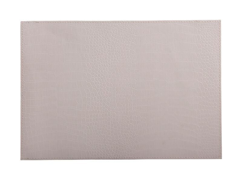 Maxwell & Williams Table Accents Leather Look Alligator Placemat 43x30cm Ecru