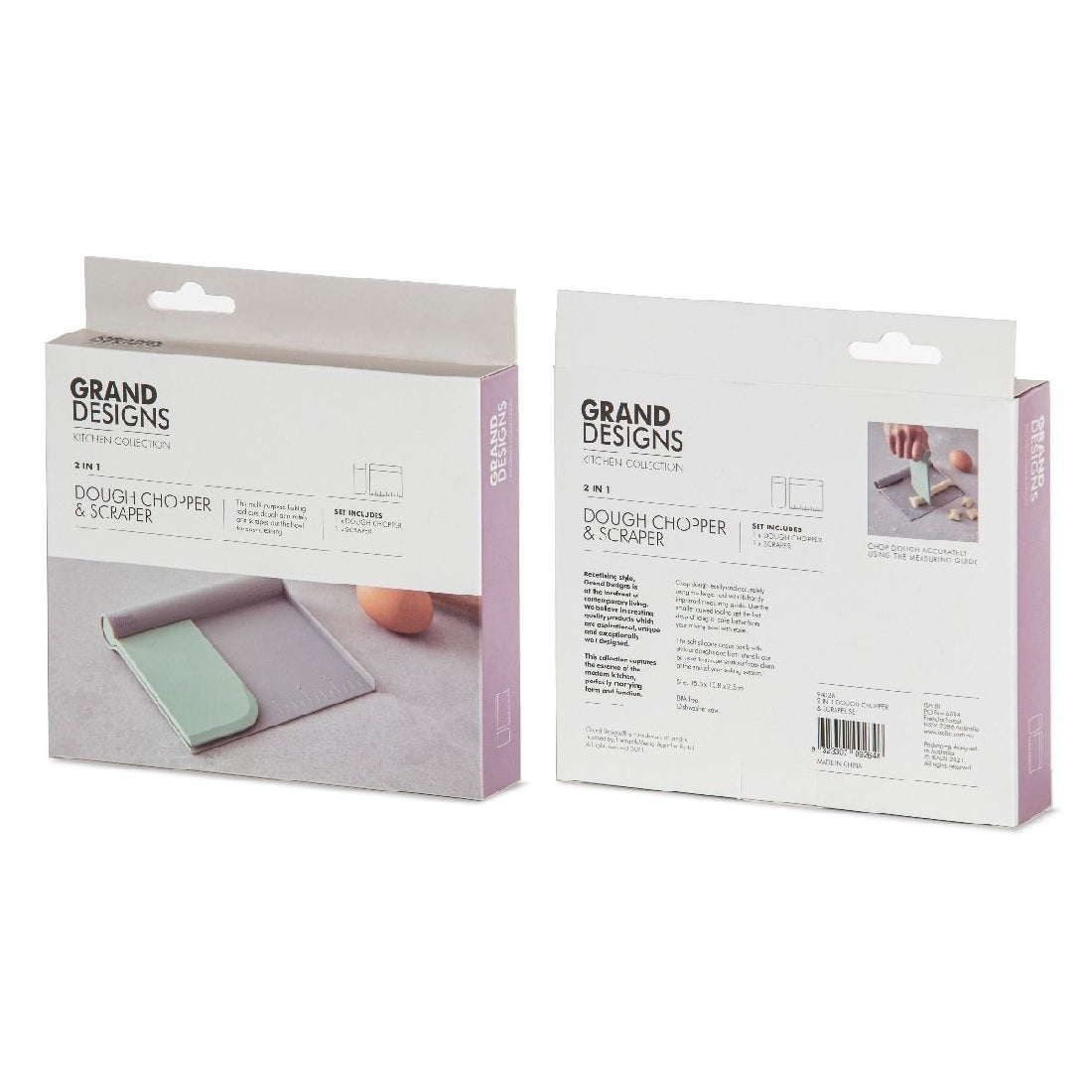 Grand Designs 2 in 1 Dough Chopper & Scraper Set