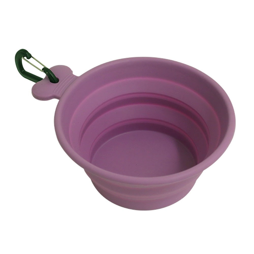 White Magic Collapsible Travel Pet Bowl