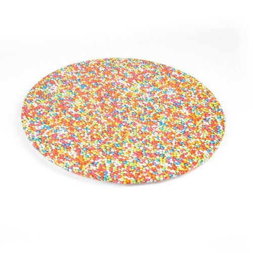 Mondo Cake Board Round Sprinkles 14in/35cm