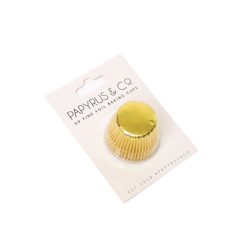 Papyrus & Co - 50 Foil Baking Cups - Gold 35mm